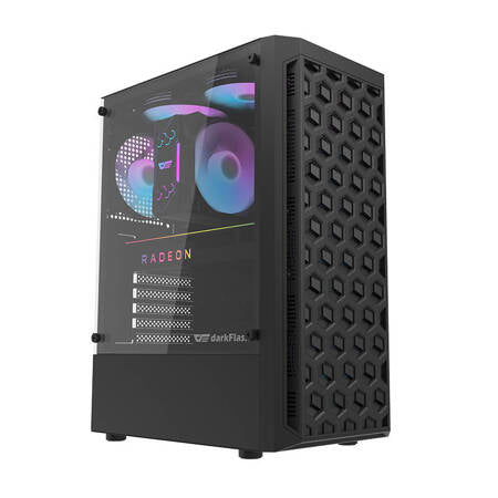Datorfodral Darkflash DK300M Micro-ATX Med 3 Fläktar (svart)
