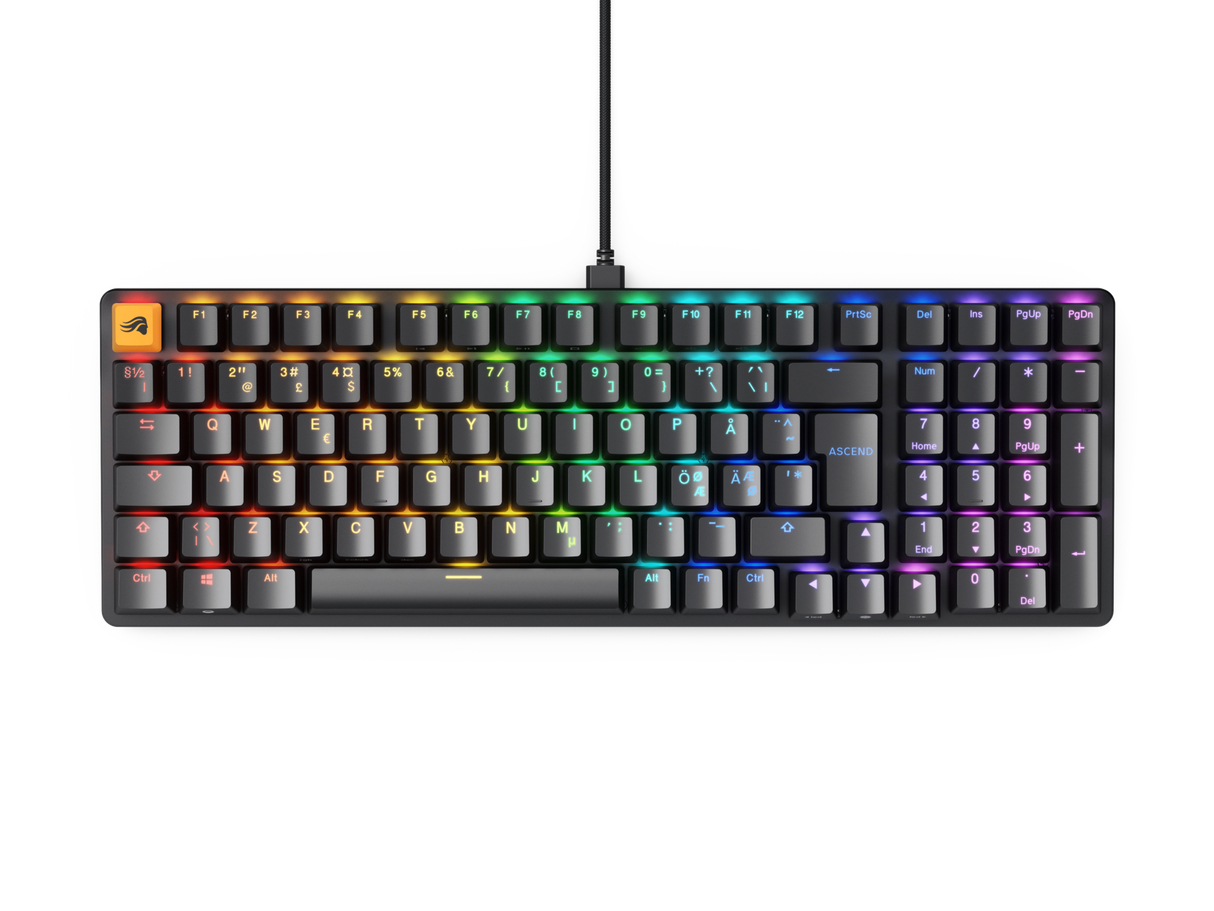 Glorious GMMK 2 Full-Size 96% - Fox Switch, NO-Layout - Svart