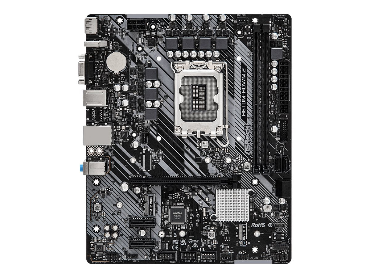 ASRock H610M-HDV/M.2 Micro-ATX LGA1700 Intel H610