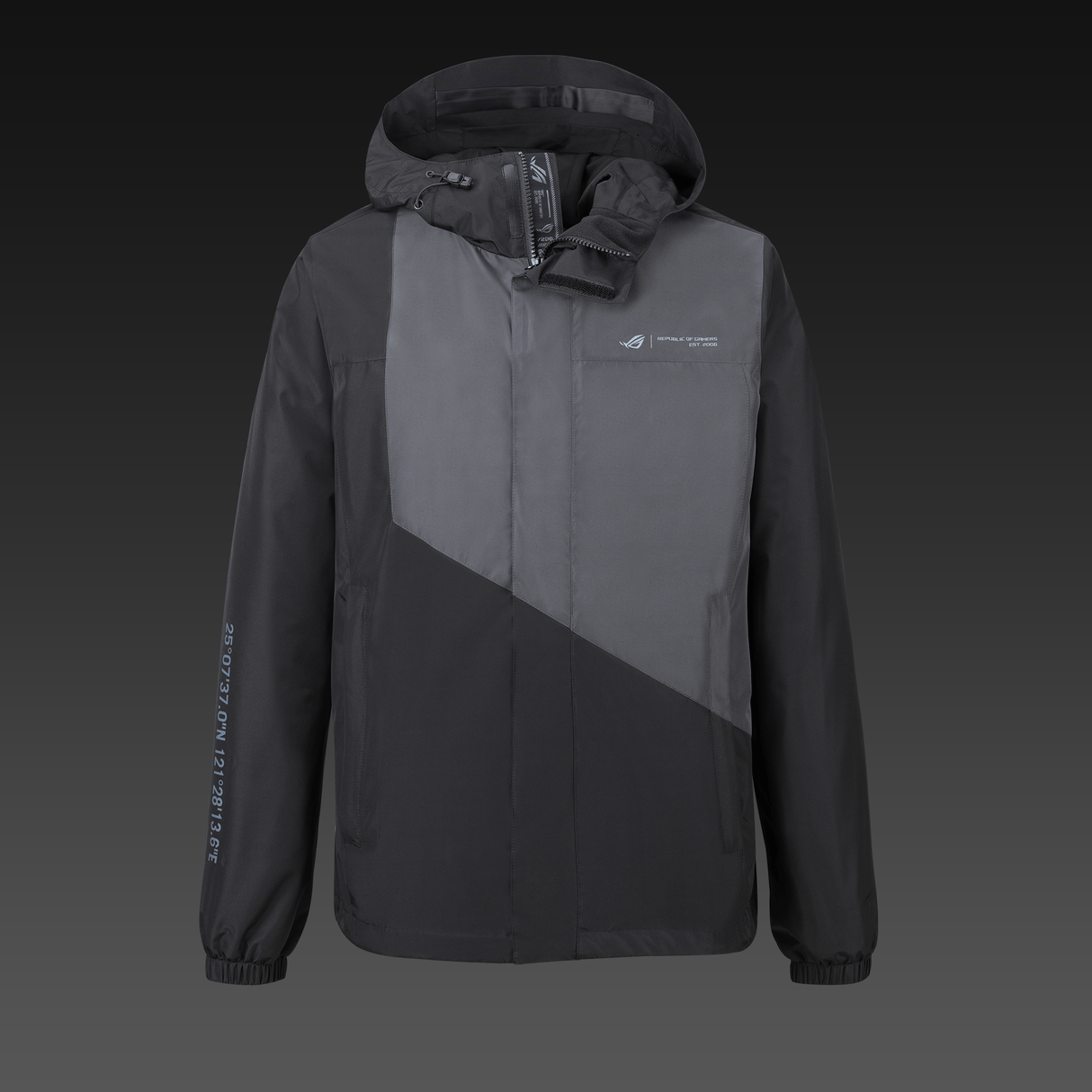 ASUS ROG SPACE WINDBREAKER - Normal Passform - Svartgrå