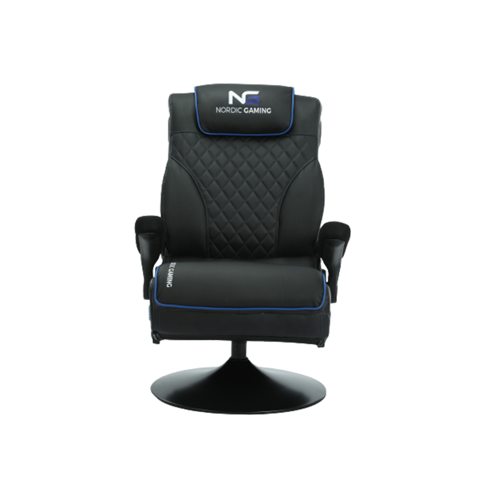 Nordic Gaming Cinema Chair Blå Svart Gamer Chair - PU Läder - Inbyggt Musiksystem