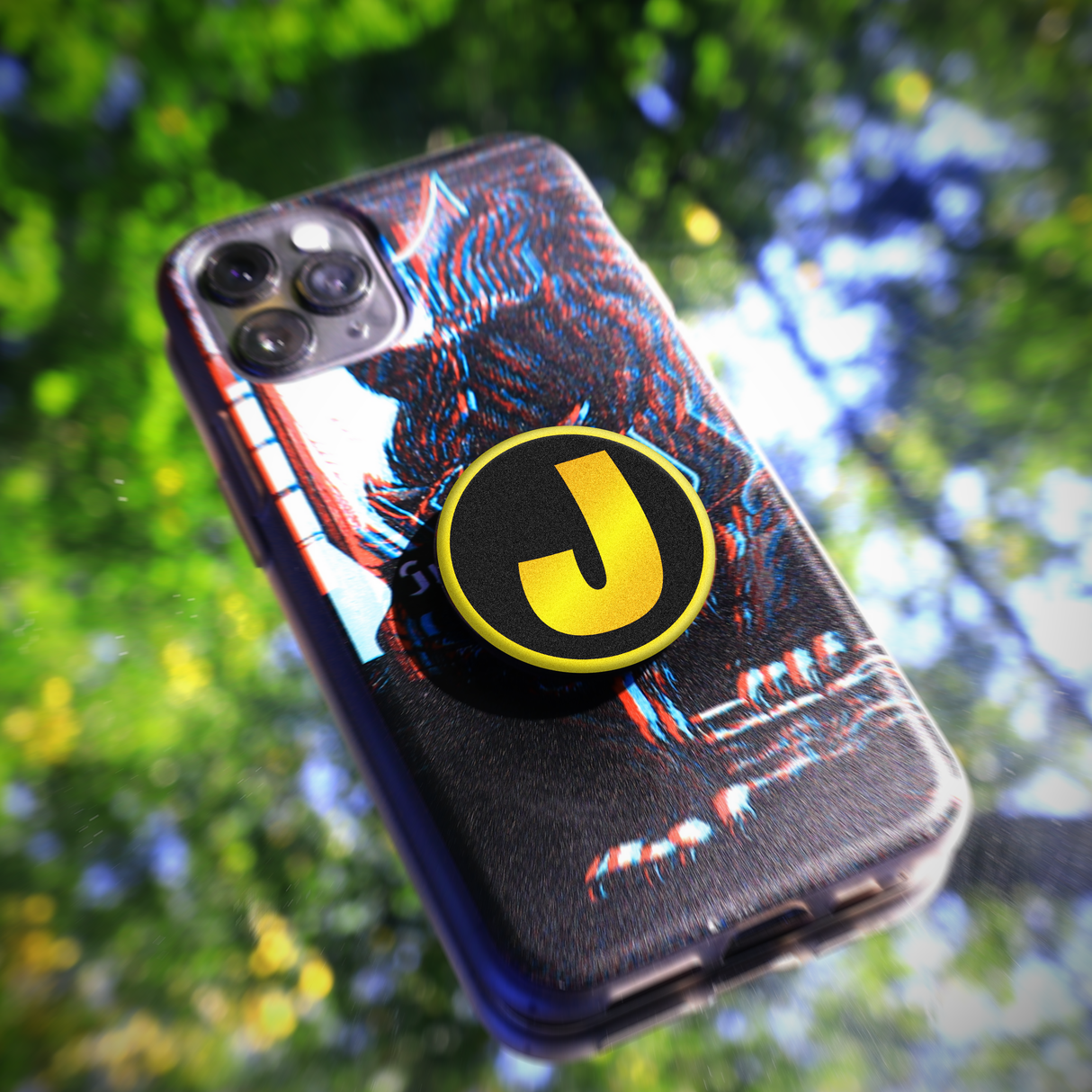 GoldenJ-logotyp Pop-hållare