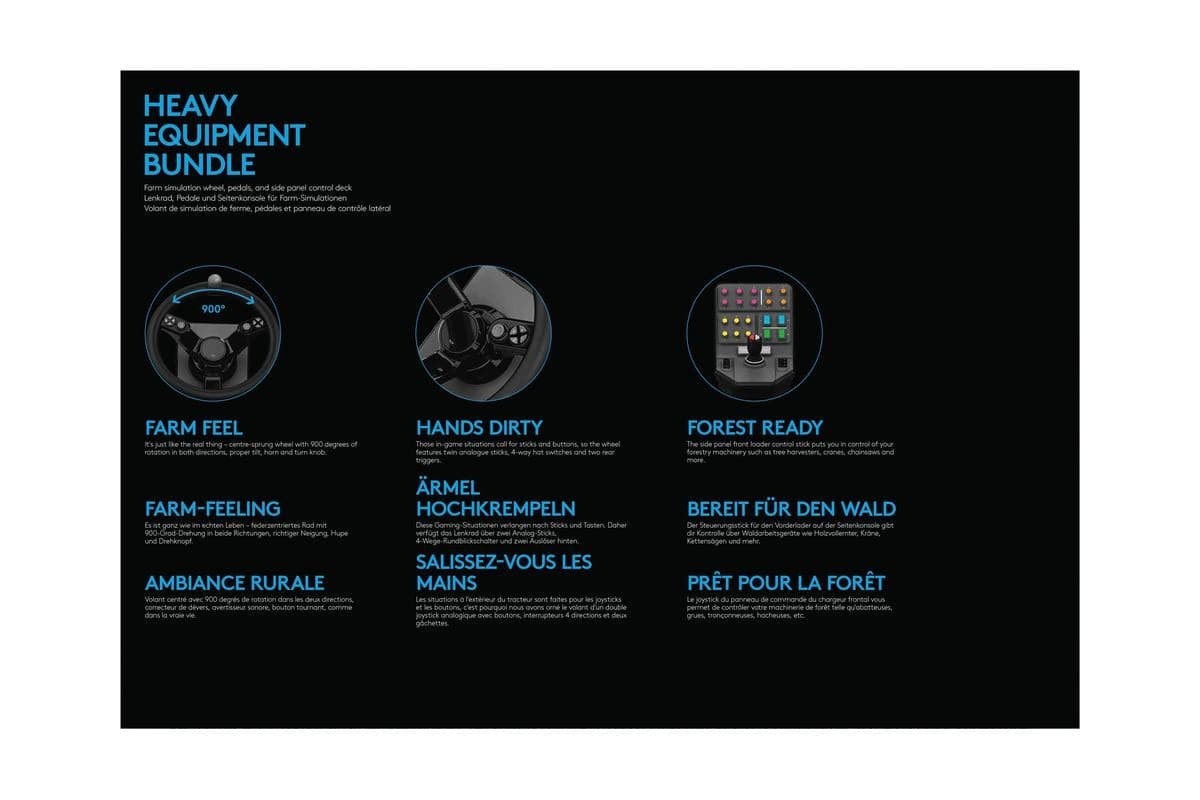 Logitech Heavy Equipment Bundle - Farming Simulator