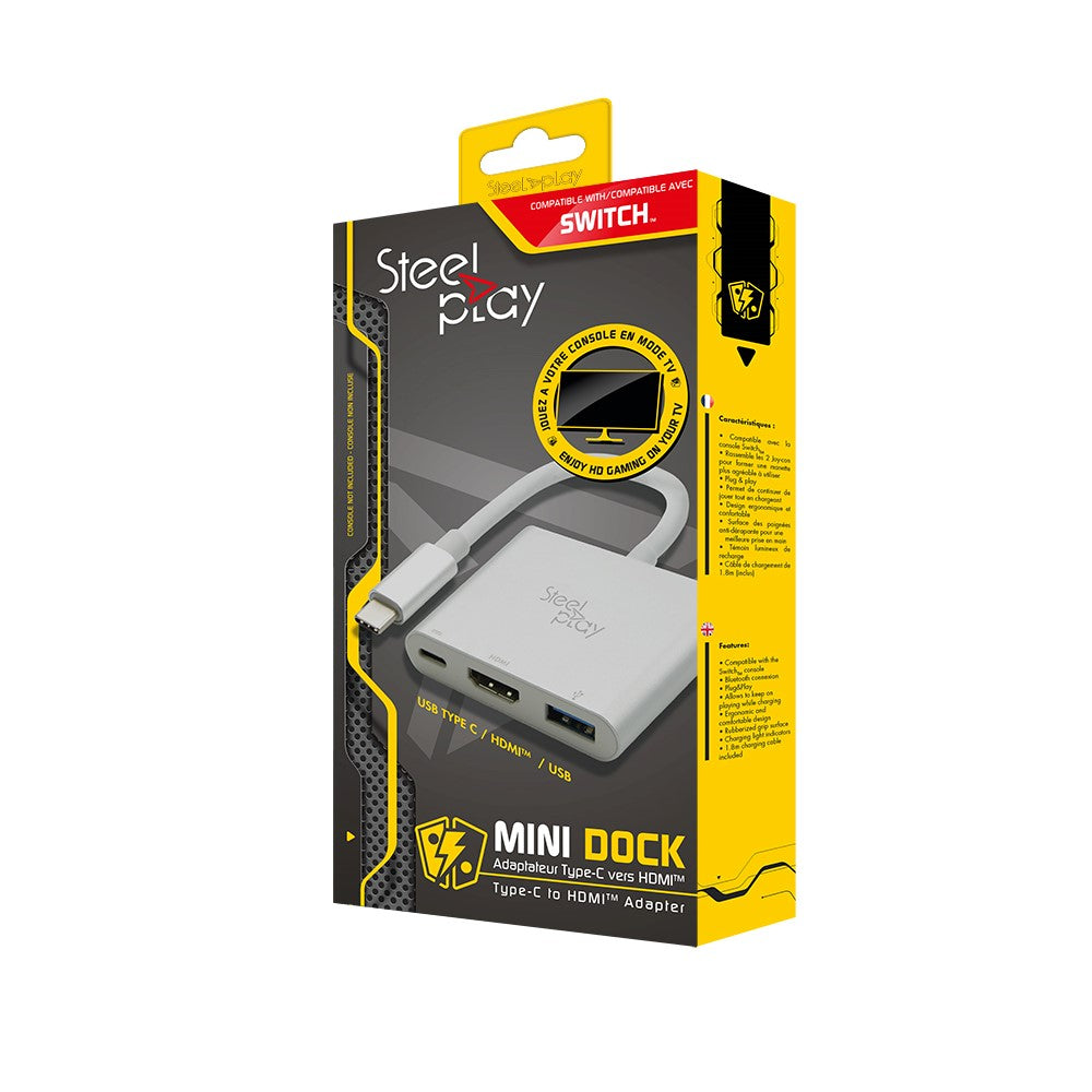 Steelplay Mini Dock – USB-C til HDMI til Switch og Mac – produktbillede 1