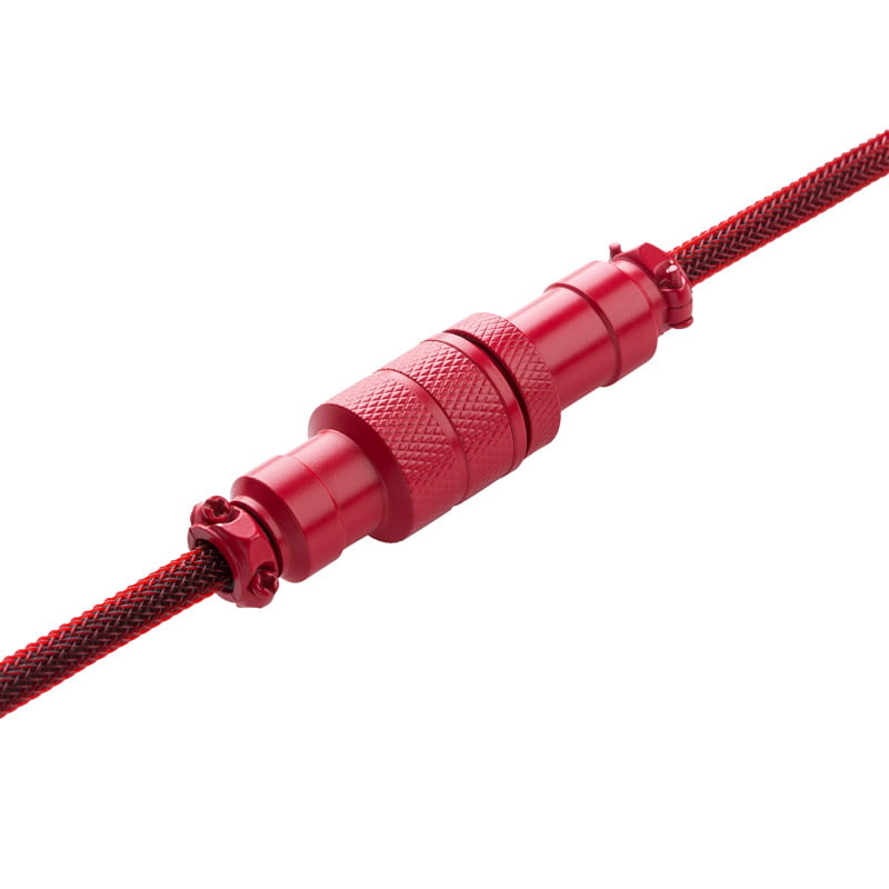 CableMod Pro Coiled Keyboard Kabel USB A Till USB Typ C, Republic Red - 150cm