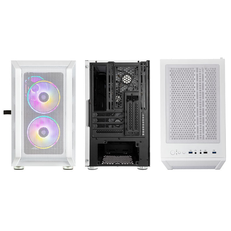 Kolink Citadel Mesh RGB Micro-ATX Case - White