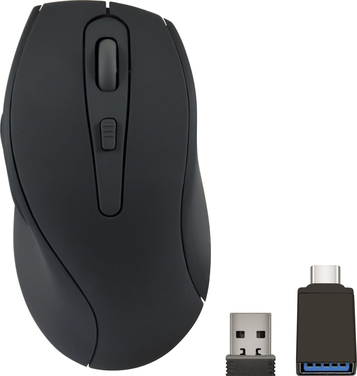 Speedlink - AXON Silent & Antibacterial Rechargeable Mouse - Wireless, USB-A/-C, rubber-black Speedlink