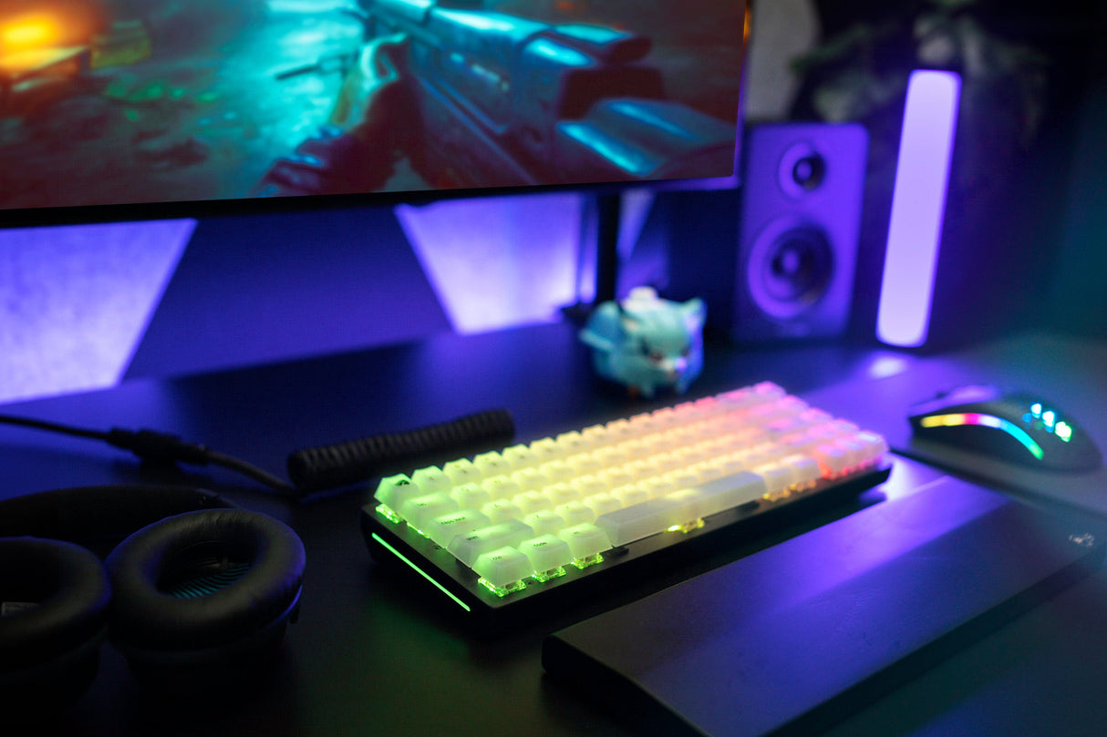 Glorious Polychroma V2 RGB Keycaps - Nordic ISO (131 St) - Cherry Profile