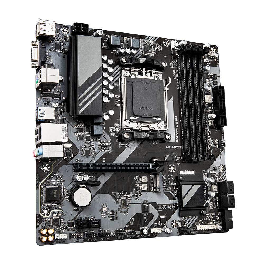 GIGABYTE A620M DS3H - Sockel AM5 - Moderkort
