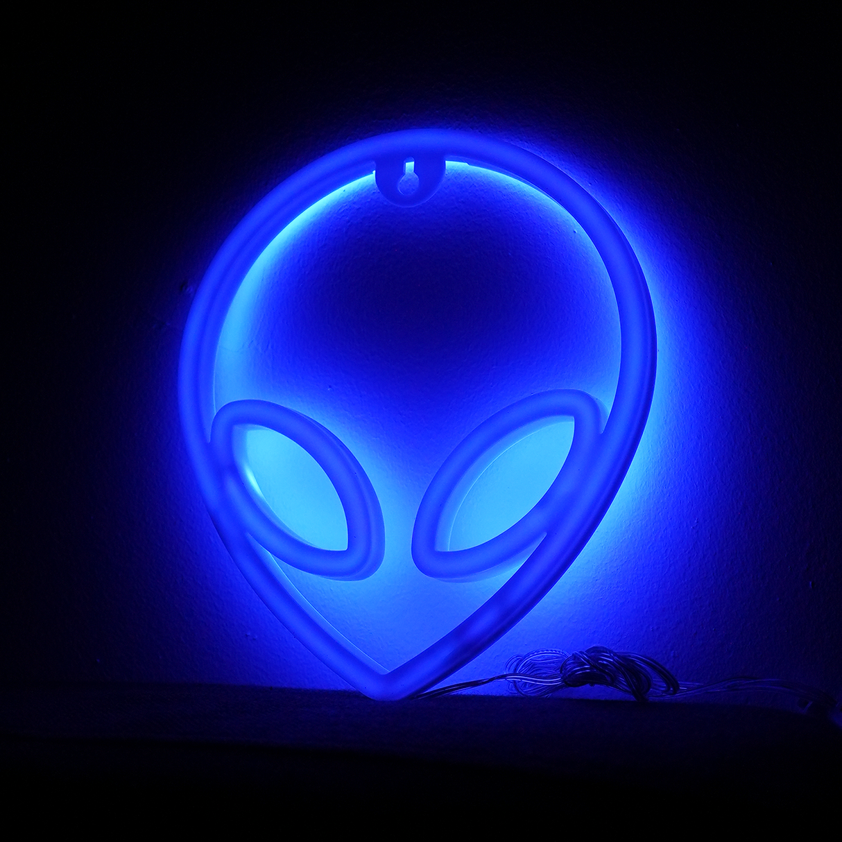 Alien Neon LED-lampa Blå