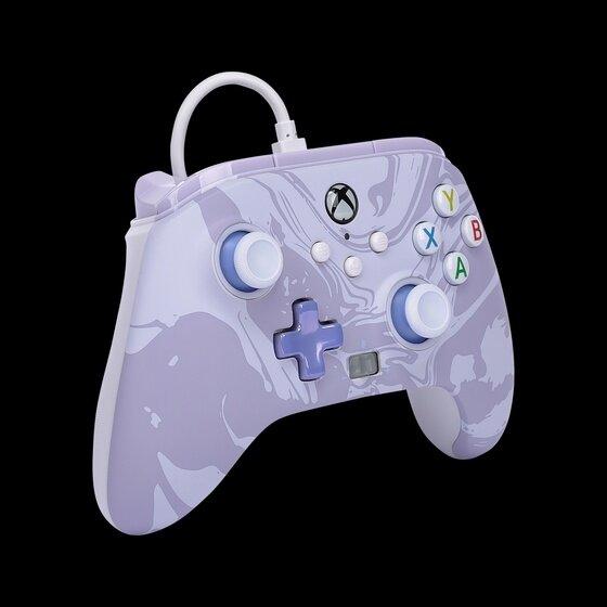 PowerA Enhanced Cabled Controller - Xbox Series X/S - Lavender Swirl