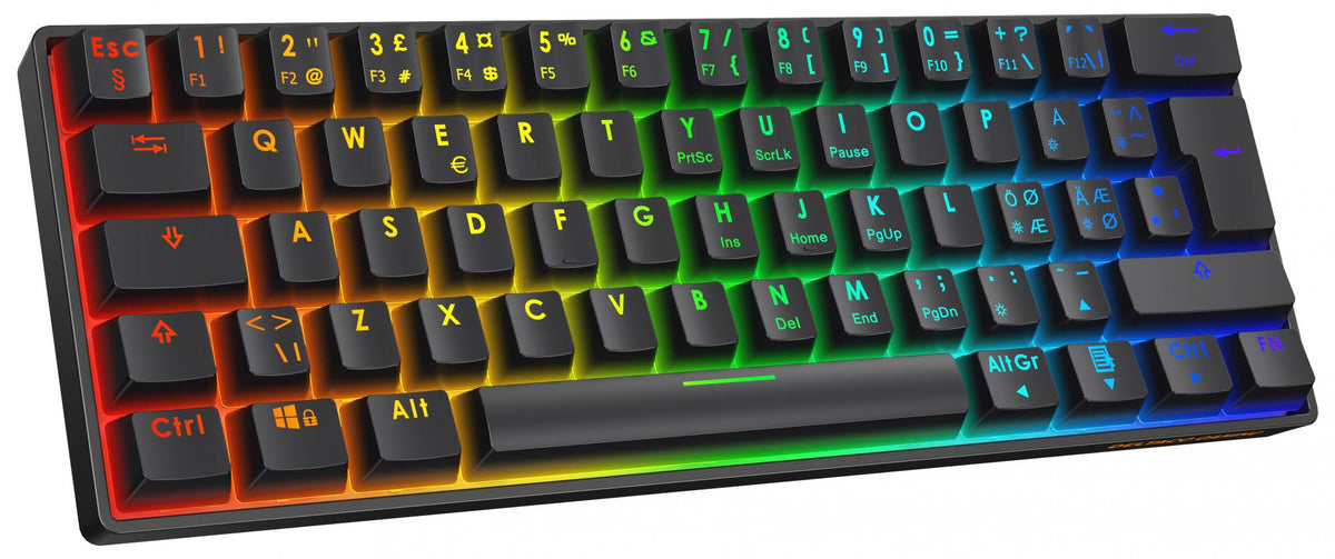 DK470 60% Mechanical Keyboard, Lubed Hot-Swap KTT Switches deltaco_gaming