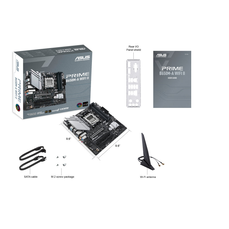 ASUS PRIME B650M-A WIFI II (mATX, B650, AM5)