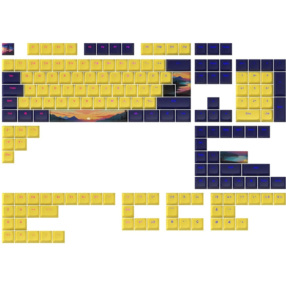 Dark Project - Keycaps Sets - Sunset