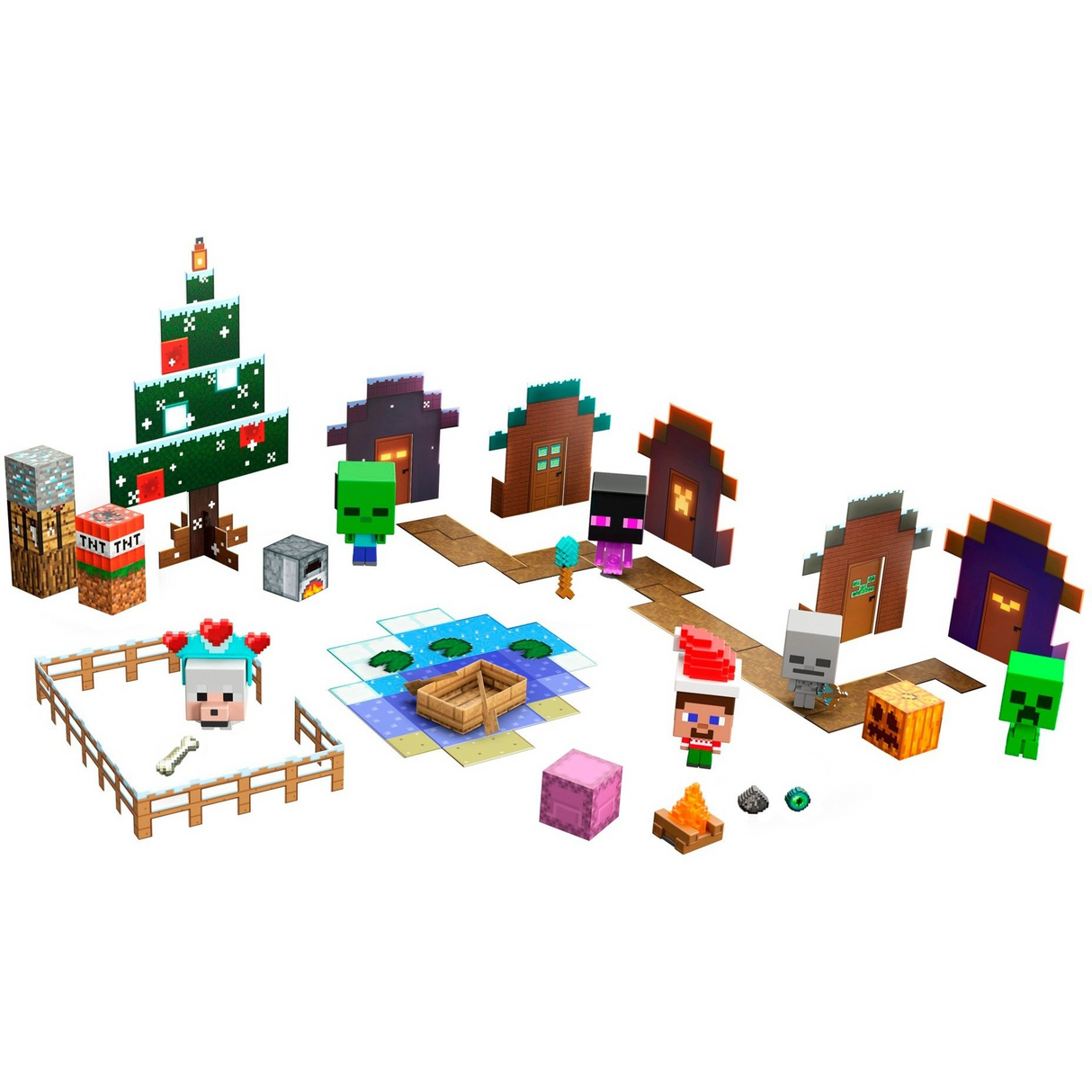 Mattel Minecraft Mob Head Minis Adventskalender Leksaksfigur