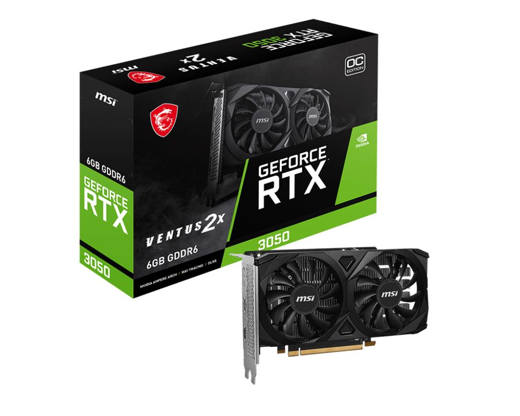 RTX 3050 6GB MSI VENTUS 2E E OC GDDR6