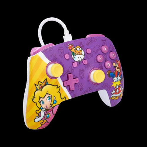 PowerA Enhanced Wired Controller – Princess Peach Battle – Switch – produktbillede 3