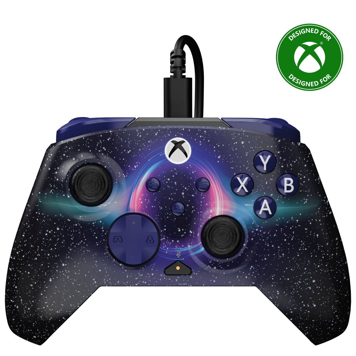 Turtle Beach Rematch Advanced Dark Cosmos – Xbox/PC – Dark Cosmos-controller med Xbox-logo