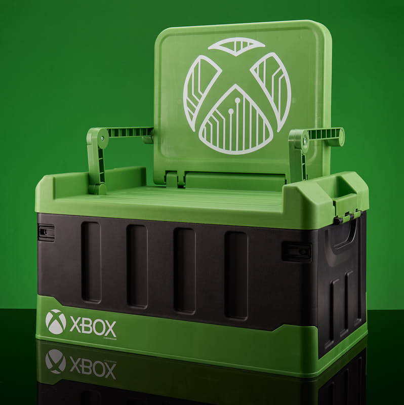 Numskull Officiella Förvaringsbox För Sovrum För Xbox Med Hopfällbar Stol
