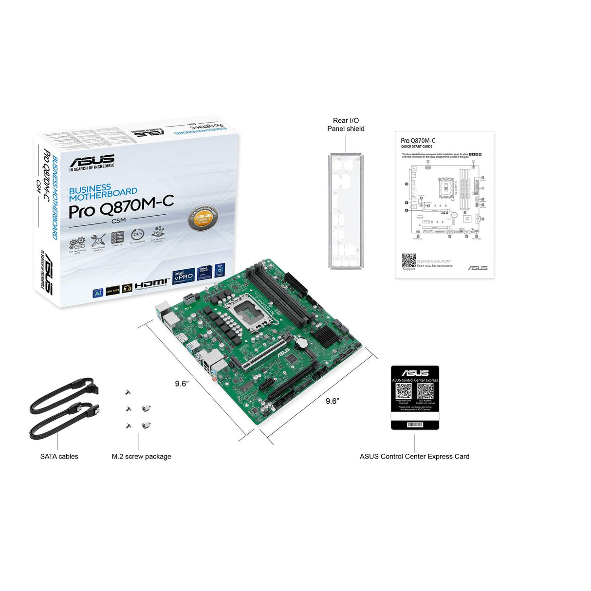 ASUS PRO Q870M-C-CSM (mATX, Q870, LGA 1851, DDR5)