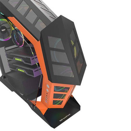 Datorfodral Darkflash K1 (svart & Orange)