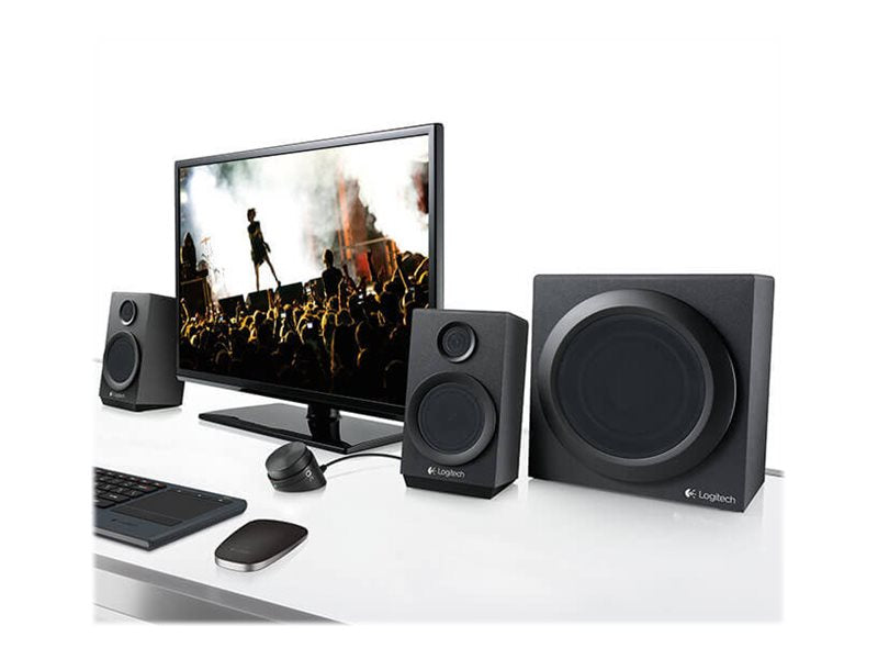 Logitech Z333 2.1-kanals Högtalarsystem Svart