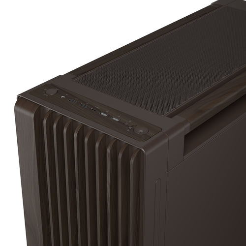 ASUS ProArt PA602 Wood Edition Retro Brown - Tempered Glass Panel – nærbillede af produktets detaljer (vinkel 3)