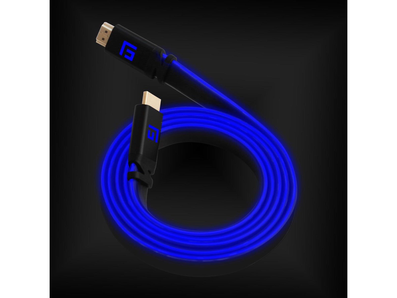 FLYTANDE GRIP 3M HÖGHASTIGHET LED HDMI-KABEL V2.1 - BLÅ