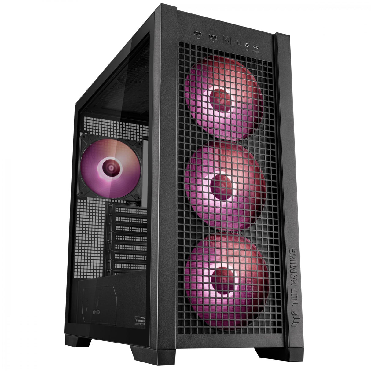 ASUS TUF Gaming GT302 TG ARGB ATX midi-tower - Black ASUS