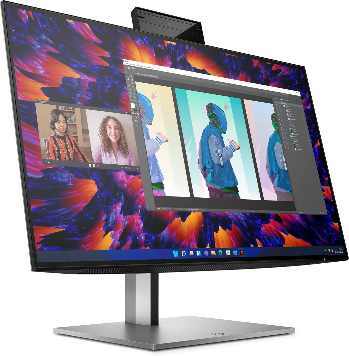HP Z24m G3 23.8 2560 x 1440 (2K) HDMI DisplayPort USB-C 90Hz Dockingskærm Hewlett-Packard