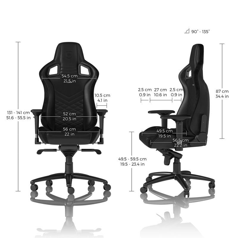 Noblechairs EPIC Svart/Svart