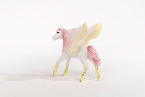 Schleich Pegasus-føl 70721 på hvid baggrund