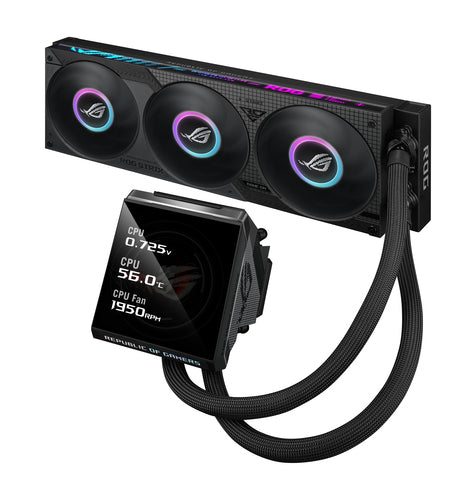 ASUS ROG Strix LC IV 360 ARGB LCD – produkt og tilbehør