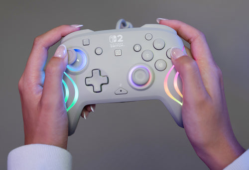 Turtle Beach Afterglow Wave Wired – Switch-controller, grå – Controller i brug