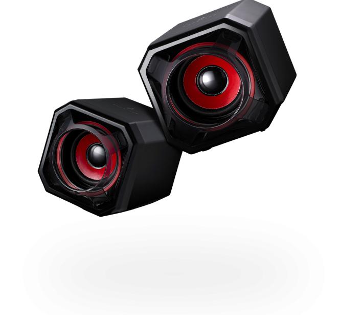 SUREFIRE - Gator Eye Gaminghögtalare, Röd