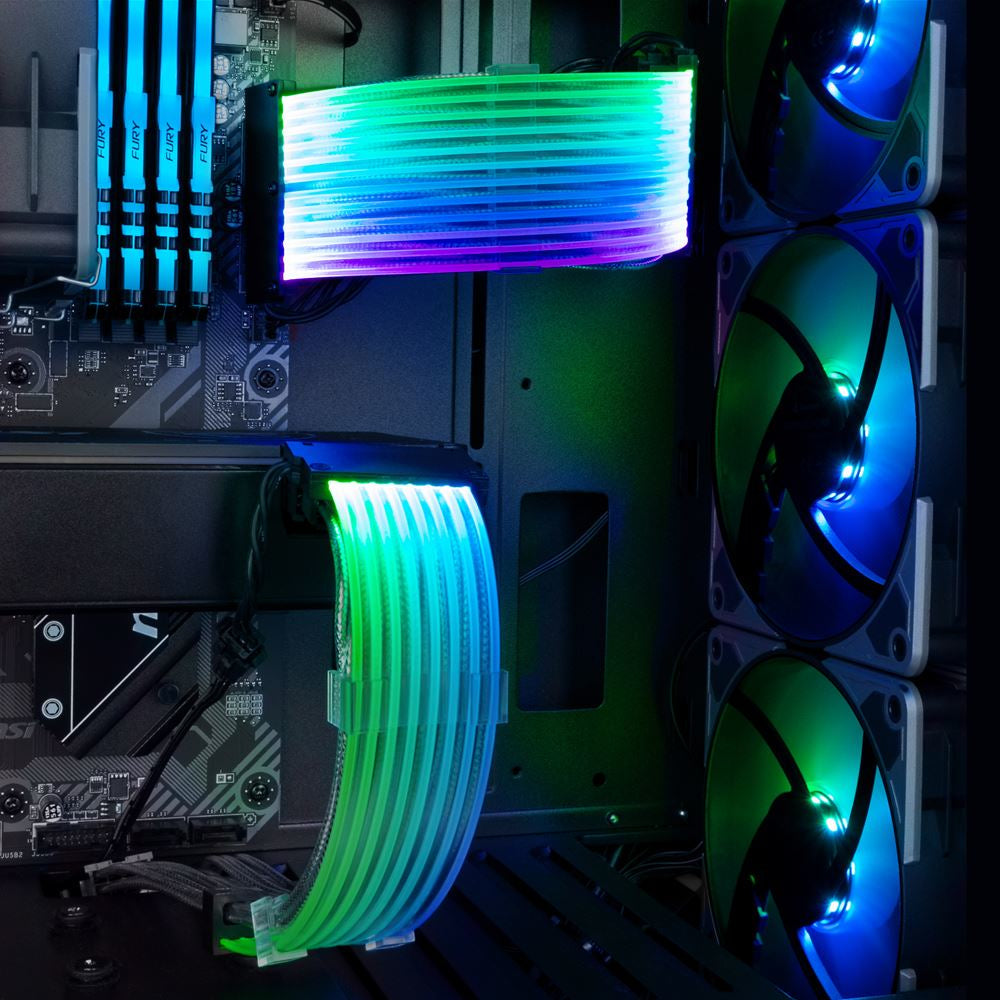 Sharkoon Förlängningskabel SHARK XTend 16 (flerfärgad, 30 Cm)