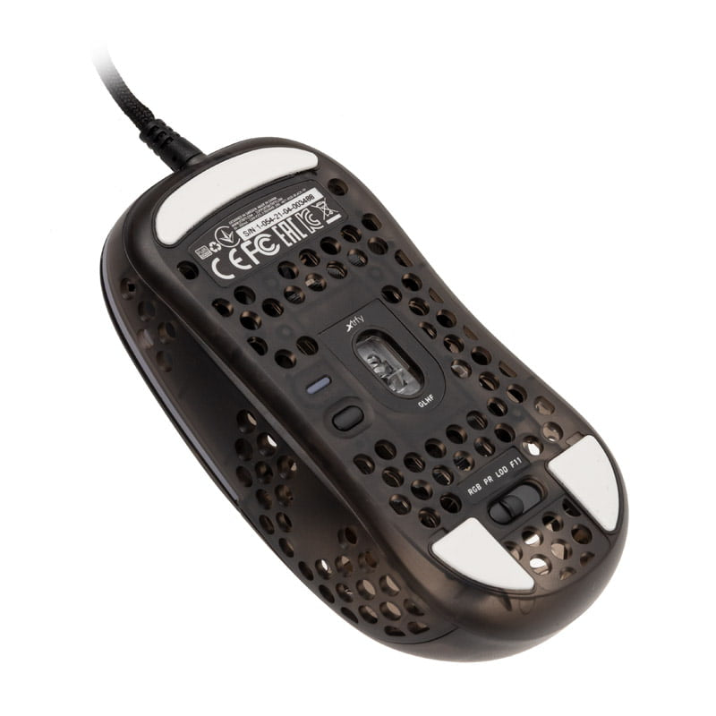 Xtrfy MZ1 RGB Rail Gaming Mus, Svart Transparent