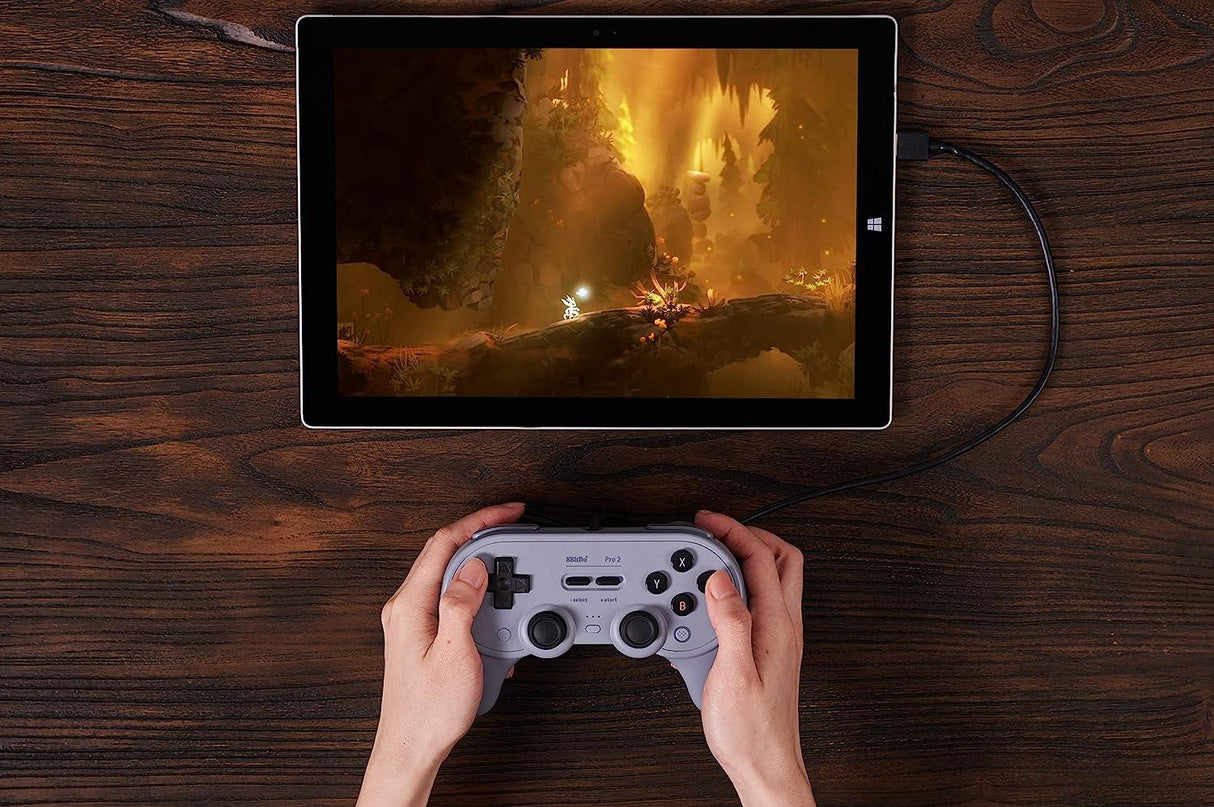 8BitDo Pro2 Wired Gamepad Grå Ed.
