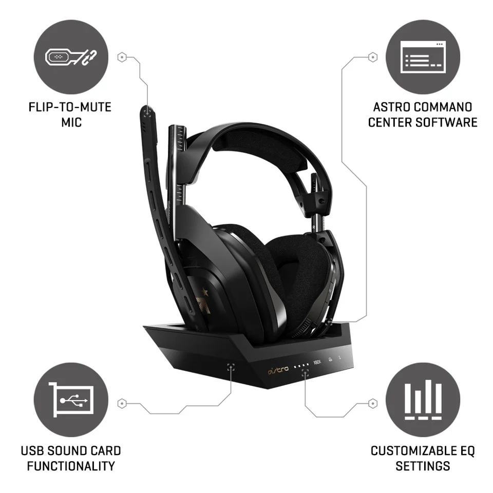 Astro - A50 Wireless + Base Station För Xbox S,X/PC - XBSX - GEN4
