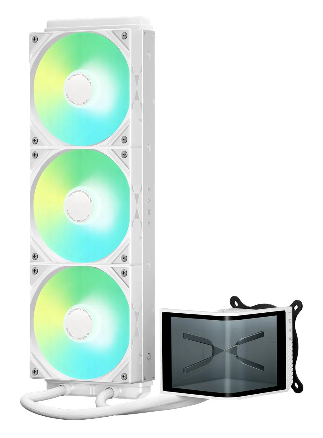 TRYX PANORAMA SE 360 mm AIO Liquid Cooler ARGB White TRYX