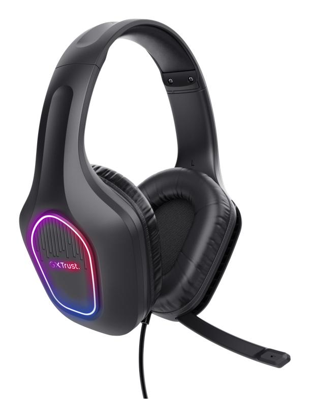 TRUST GXT416 ZIROX LED HEADSET - SVART