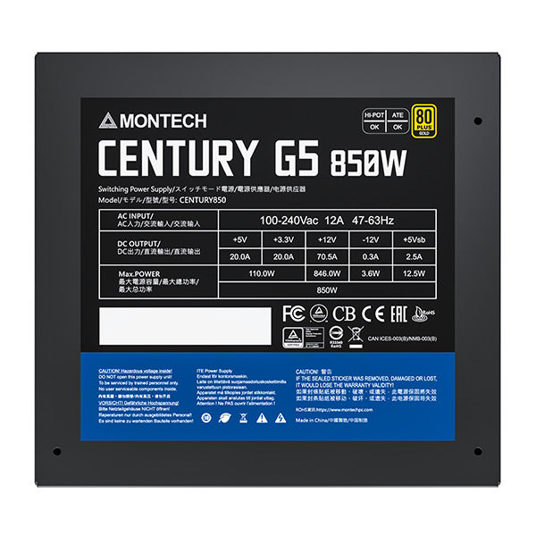 Montech Century Gold G5 850W, ATX 3.0