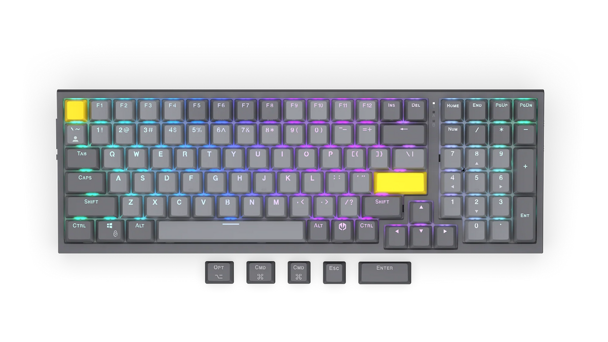ENDORFY Celeris 1800 Yellow Switches Tastatur - DE Layout