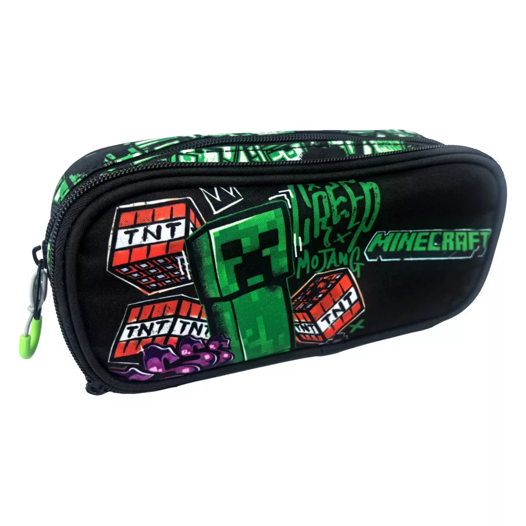 Minecraft Metro Art Penalhus – 2 Rum, 23,5 cm (Sort) Mojang