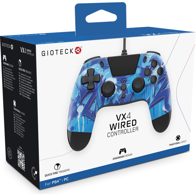 GIOTECK VX-4 Premium Trådbunden Handkontroll PS4