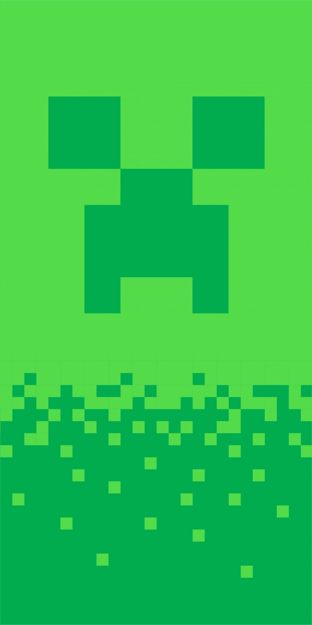 Minecraft bath towel, beach towel Digital Creeper 70*140cm Minecraft