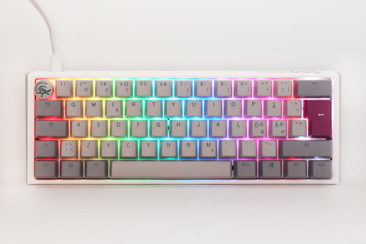 Ducky One 3 - Mist Nordic - Mini 60% - Körsbärsbrun - RGB