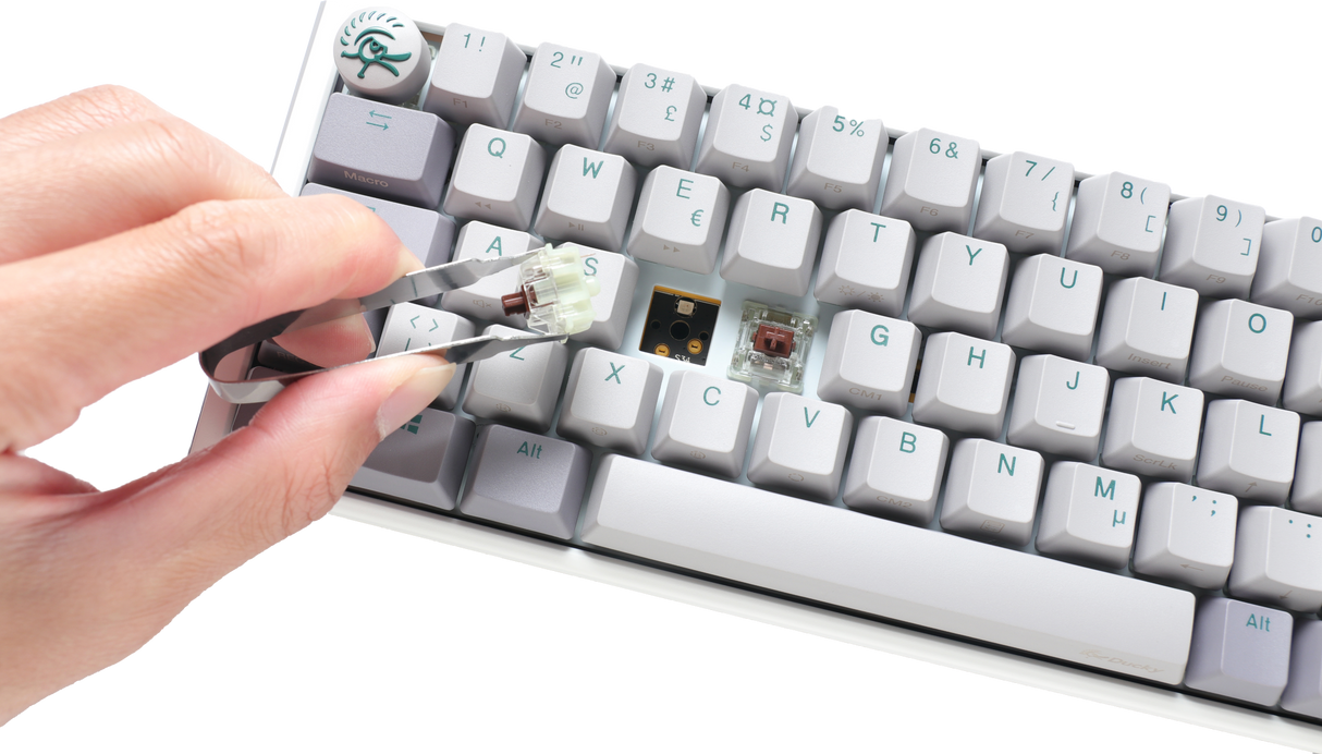 Ducky One 3 - Mist Nordic - Mini 60% - Körsbärsbrun - RGB