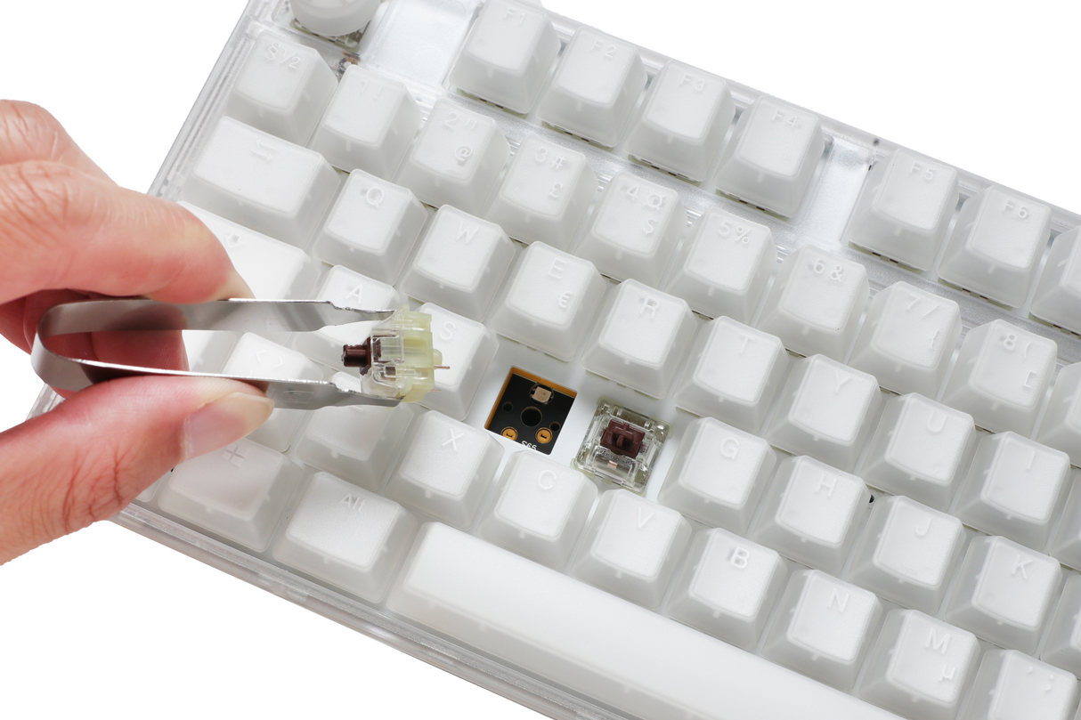 Ducky One 3 - Aura White Nordic - Fullstorlek - Kailh Box Jellyfish Switch Y-RGB