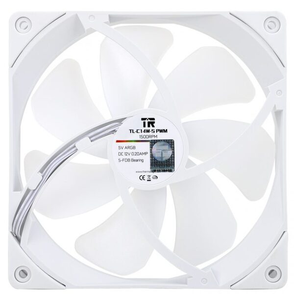 Thermalright TL-C14W-S ARGB Vit 3-pack - 140 mm fläkt